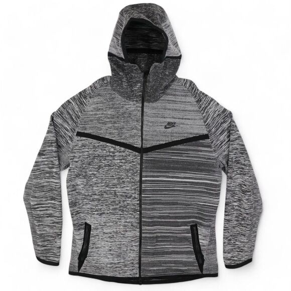 Nike Other - Nike Tech Knit Windrunner Hoodie Jacket Mens Large Gray Black 728685-043 RARE
